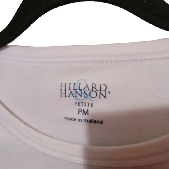 Hillard and Hanson White 3/4 sleeve top.   NWOT - Picture 3 of 6